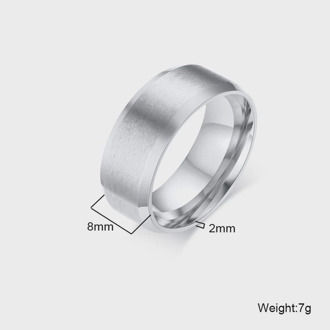 Gouden RVS Trouwring & Verlovingsring - Unisex - Maten 4-15