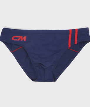 Trendy Heren Zwembroek - Stijlvolle Zwemslips met Sportieve Strepen