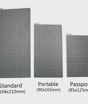 Snijmat & Liniaal Set A5/A6 - PVC Grid Mat voor Tekenen, Knutselen & Naaien