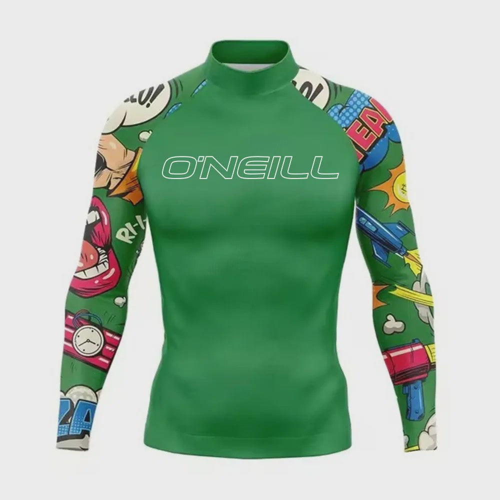 Heren Rashguard Lange Mouw - UV Bescherming Zomer T-shirt voor Surfen, Duiken & Strand