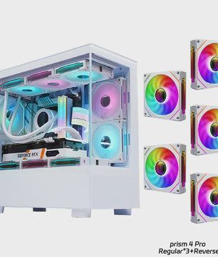 WJCOOLMAN Xuanwu Mini/Pro PC Behuizing - M-ATX/ITX, 270° Panoramisch Uitzicht