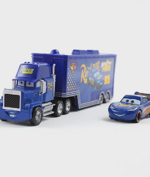 Cars Lightning McQueen Container Vrachtwagen Speelgoed - Alloy Diecast Model