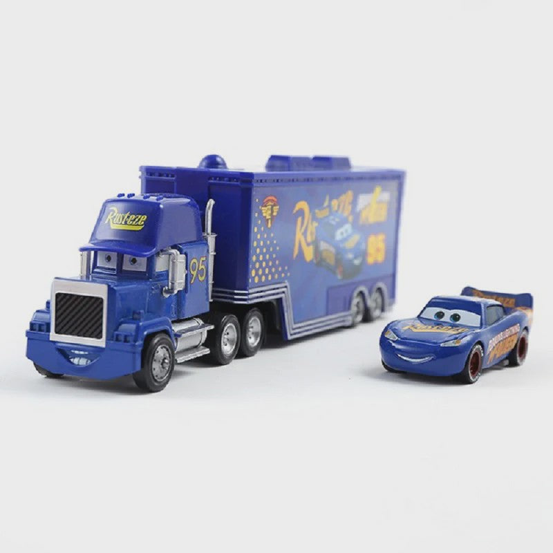 Cars Lightning McQueen Container Vrachtwagen Speelgoed - Alloy Diecast Model