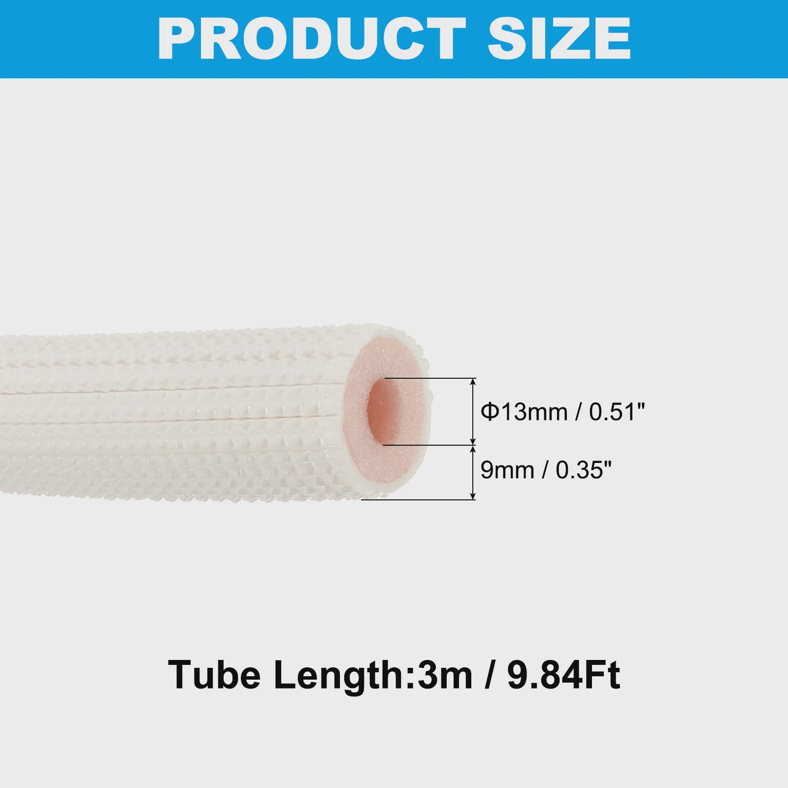 Isolatieschuim Buizen voor Airconditioner Leidingen - Warmte- en Koudeisolatie (1/2/3 Meter)