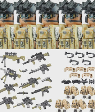 Bouwstenen Militaire Special Forces Commando Figuren met Wapens
