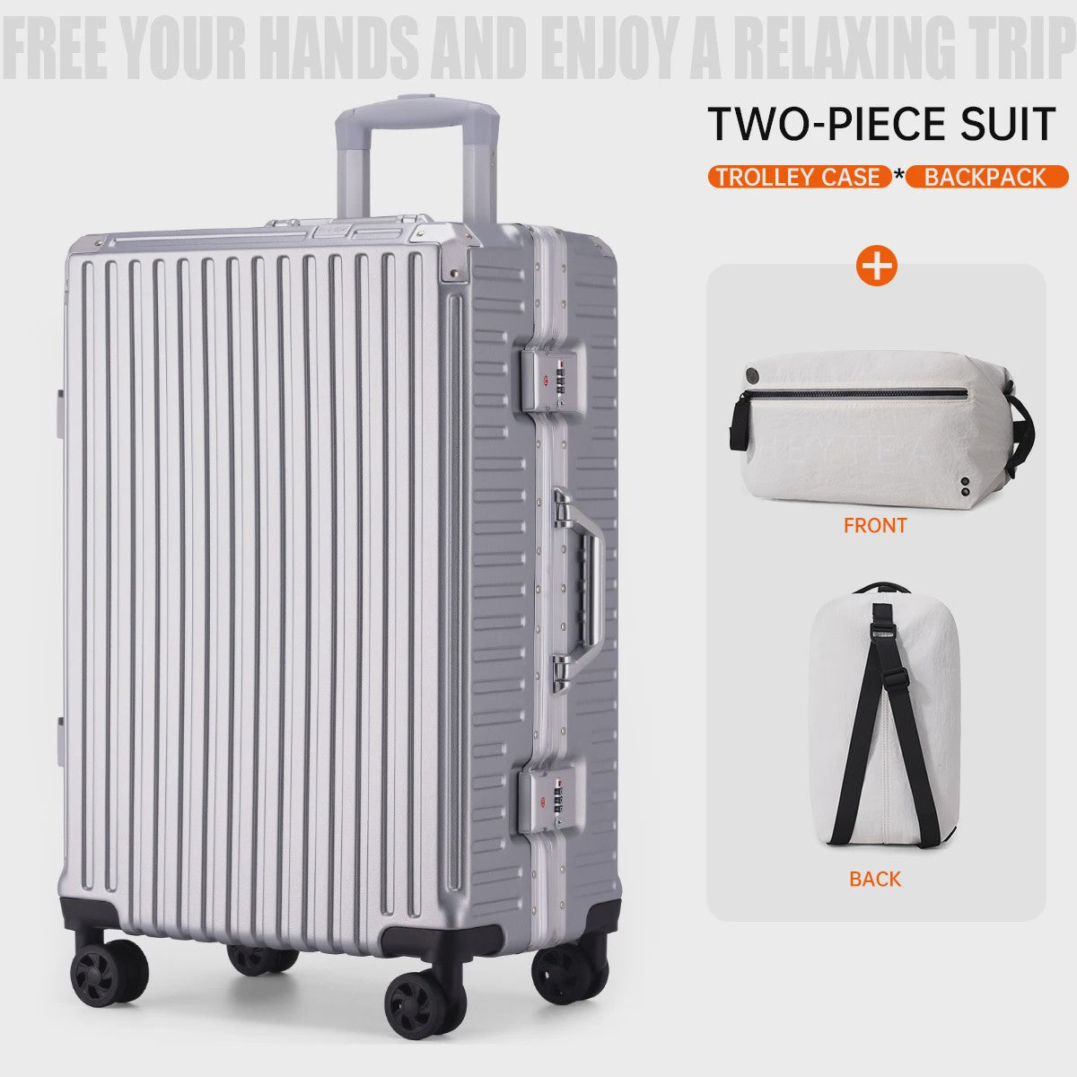 Ruime Koffer Trolley - Stevig & Duurzaam - Handbagage Geschikt - Unisex