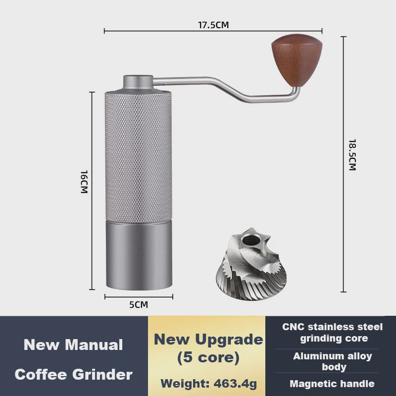 Handmatige Koffiemolen RVS Conische Braam - Verstelbaar & Draagbaar