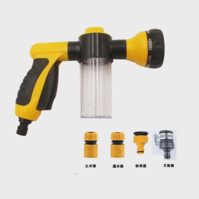 Multifunctionele Hondendouche Spuitpistool 8-in-1 met Schuimfunctie - Ideaal voor Huisdieren, Auto & Tuin