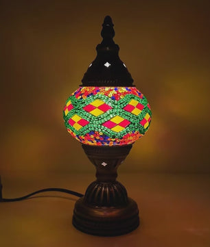Handgemaakte Mozaïek Tafellamp - Vintage Art Deco Stijl Nachtlampje