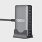 1000W Desktop Oplader met 8 Poorten: Snel Laden voor Laptops, Tablets en Meer