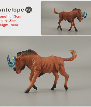 Realistische Dierenfiguren Set: Leeuw, Tijger, Zebra, Antilope & Meer
