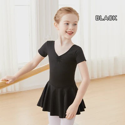 Schattige Ballet Leotard Jurk met Tutu voor Meisjes - Kortmouw Danskleding