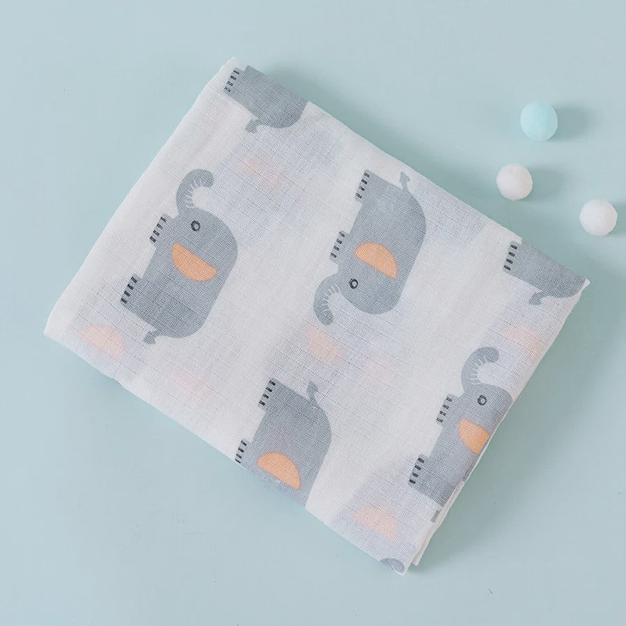 Zachte Katoenen Baby Swaddle Deken - 2 Laags Muslin, Sneldrogend & Ademend
