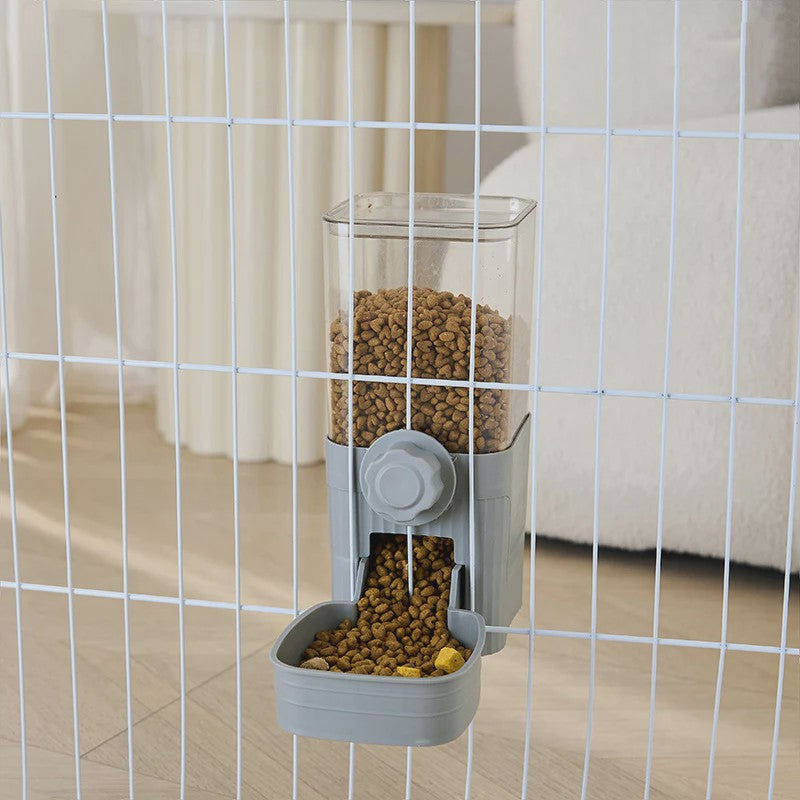 Automatische Dierenvoeder en Waterdispenser voor Kooi - Ideaal voor Hond, Kat, Konijn