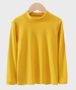 Warme Kinder Thermo T-shirt met Col - Zacht Fleece, Lange Mouwen voor Jongens en Meisjes