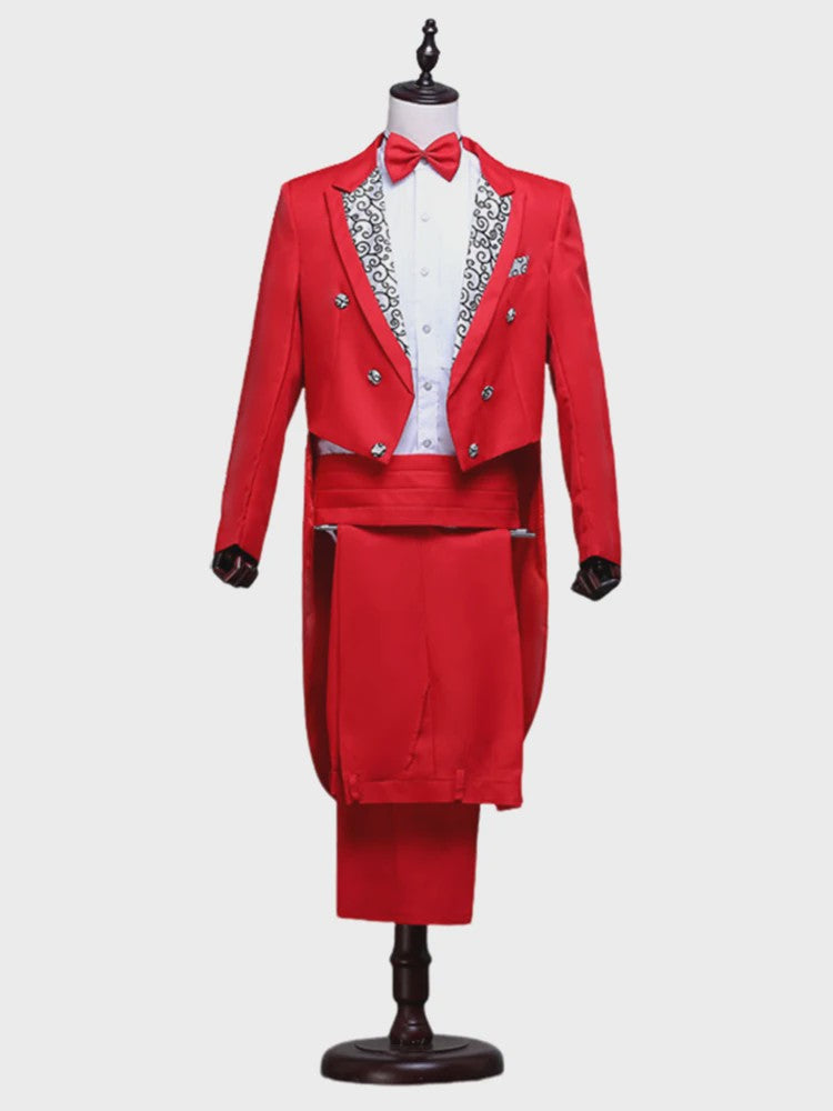 Klassieke Heren Rokkenjas - Stijlvolle Magician & Singer Outfit