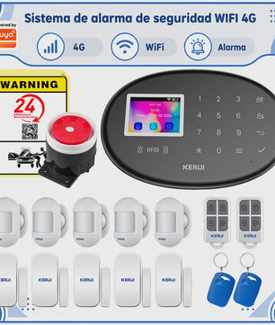 KERUI W20 WiFi GSM Alarmsysteem met Tuya Smart App - Draadloze Home Security Kit