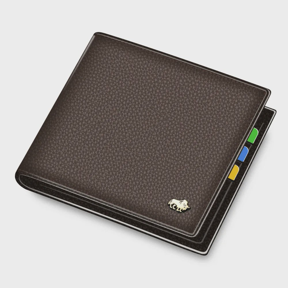 Luxe Heren Portemonnee van Bison Denim | Echt Leer, RFID, Muntvak & Kaarthouder (Model N4470)