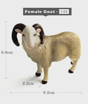 Realistisch Sierfiguur Schaap of Geit - Boerderijdier Model voor Miniatuur Tuin & Huisdecoratie