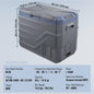 Draagbare Dubbel Zone Vriezer Koelkast met Compressor - 12/24V DC & AC