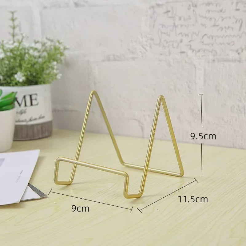 Stijlvolle IJzeren Display Standaard voor Magazines, Boeken en Decoraties