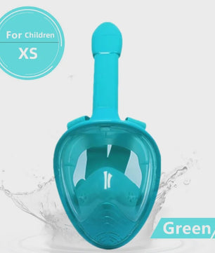 Volledig Gelaatsmasker Duiken & Snorkelen - Anti-Fog, Veilig en Comfortabel voor Volwassenen & Kinderen