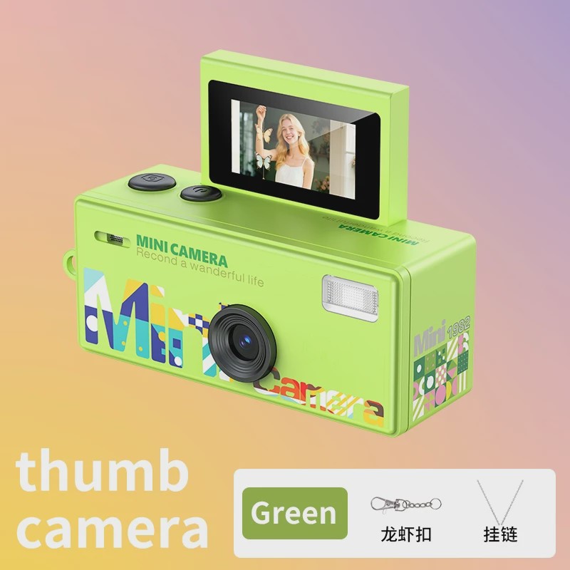 Retro Mini Digitale Camera met Sleutelhanger & Flip Screen - 720P Video Recorder