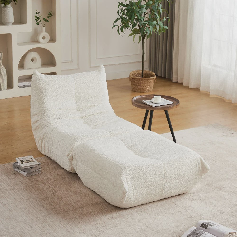 Moderne Chenille Togo Fauteuil - Comfortabele Lounge Stoel met Memory Foam