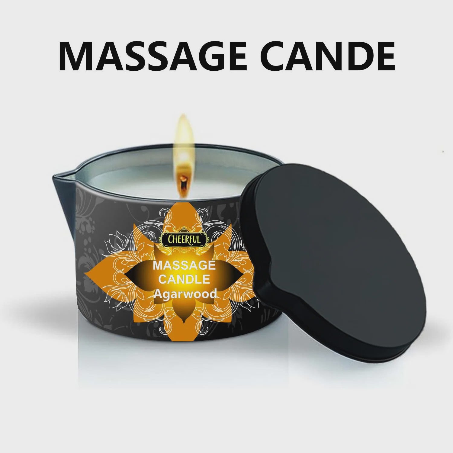 Luxe Massage Olie Kaars - Aromatherapie voor Ontspanning & Huidverzorging