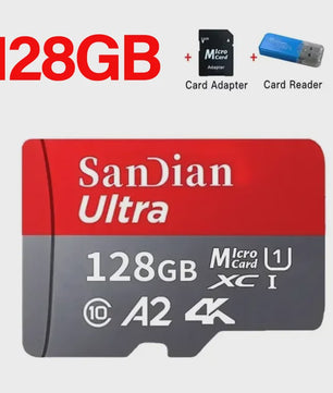 256GB Micro SDXC Kaart V30 4K Ultra HD - Hoge Snelheid Flash Geheugenkaart