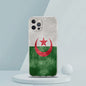 Transparante TPU Hoesje met Algerijnse Vlag - Schokbestendig voor iPhone (Diverse Modellen)