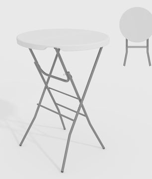 Ronde Staande Klaptafel 80cm - Weerbestendige Bistro Tafel voor Buitenfeesten & Evenementen