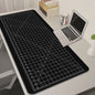 Cutting-Mat-white-on-black Mouse Pad Office Gaming Laptop Deskmat Anime Mousepad Gamer Keyboard Mouse Mat Computer Accessories