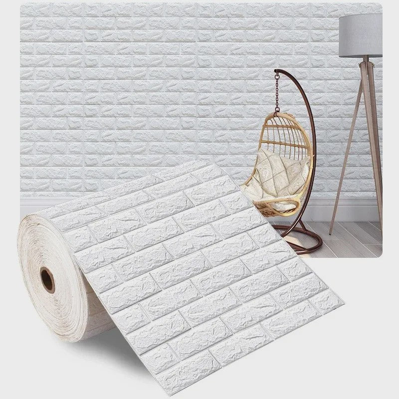 3D Baksteen Behang - Zelfklevend, Waterdicht & Makkelijk Aan te Brengen (70cm x 1m)
