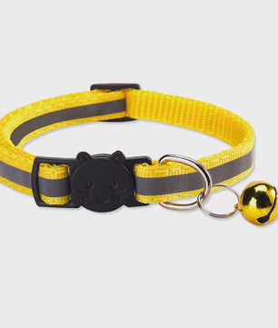 Reflecterende Halsband voor Katten & Kittens met Veiligheidsgesp en Belletje - Verstelbaar & Zacht
