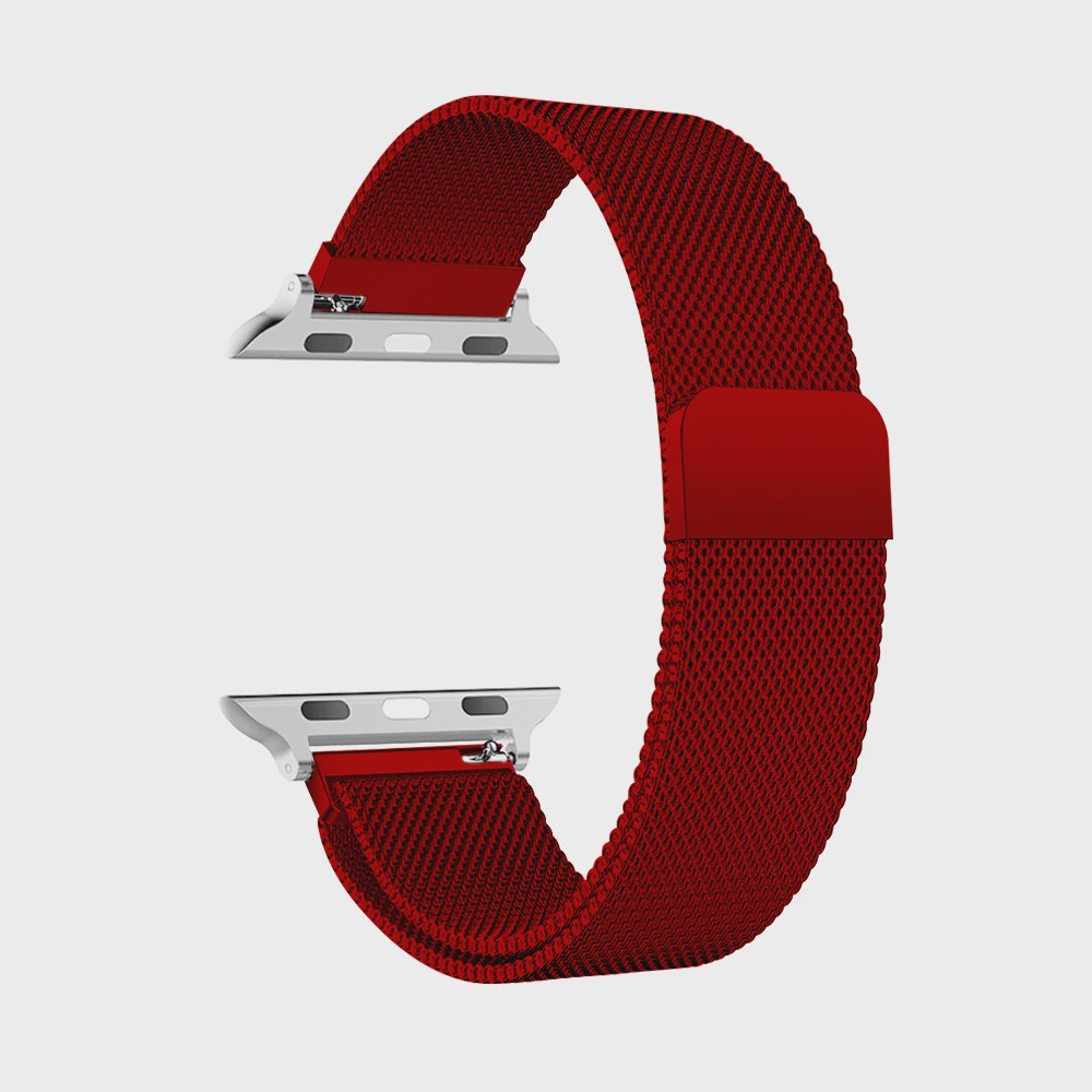 Milanese Band voor Apple Watch Ultra 2/3 49mm & Series 1-11 (38-45mm) - Roestvrij Staal, Magnetische Sluiting
