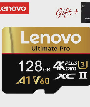 Lenovo Ultimate Pro Micro SDXC Kaart - 512GB, 4K UHD, V60, A1, Hoge Snelheid