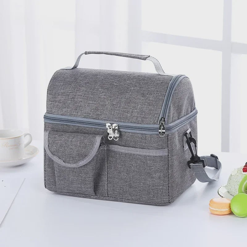 Herbruikbare Geïsoleerde Lunchtas - Thermisch, Waterdicht & 8L Capaciteit voor Mannen en Vrouwen