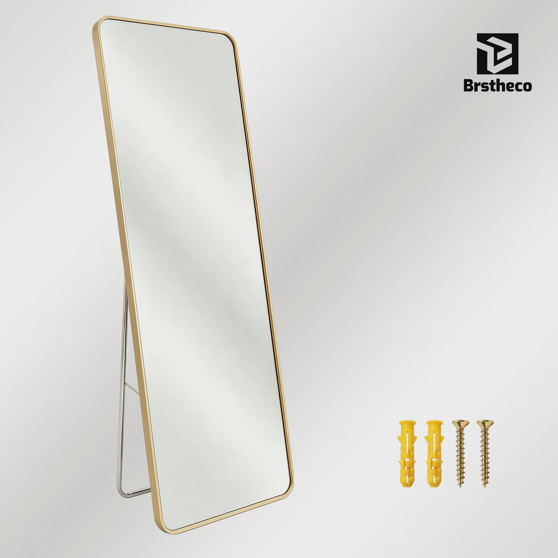 Grote Staande Spiegel 160x48cm - Volledige Lengte Spiegel met Aluminium Frame & HD Glas