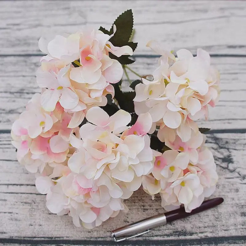 Kunstbloemen Hydrangea - Zijde Boeketten voor Bruiloft, Decoratie & Feest