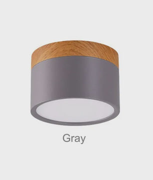 Nordic Hout LED Plafondspot - Dimbare Modern Design Verlichting