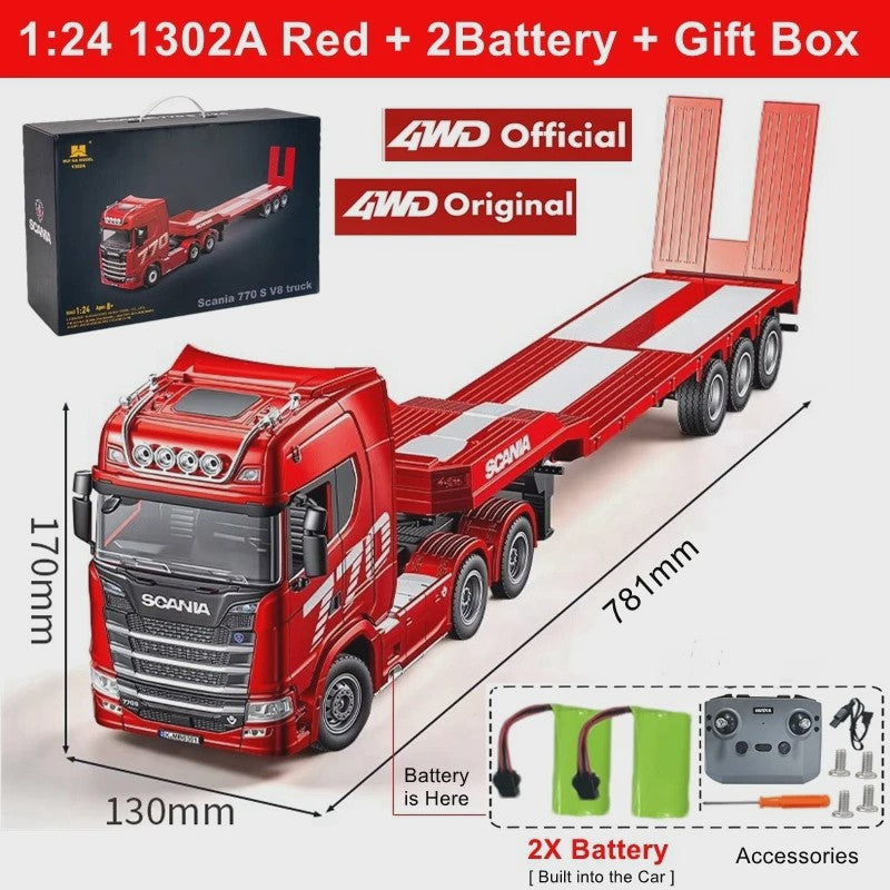 RC Tractor Truck Scania 770S 1:18 - Officieel Gelicenseerd met Licht & Geluid