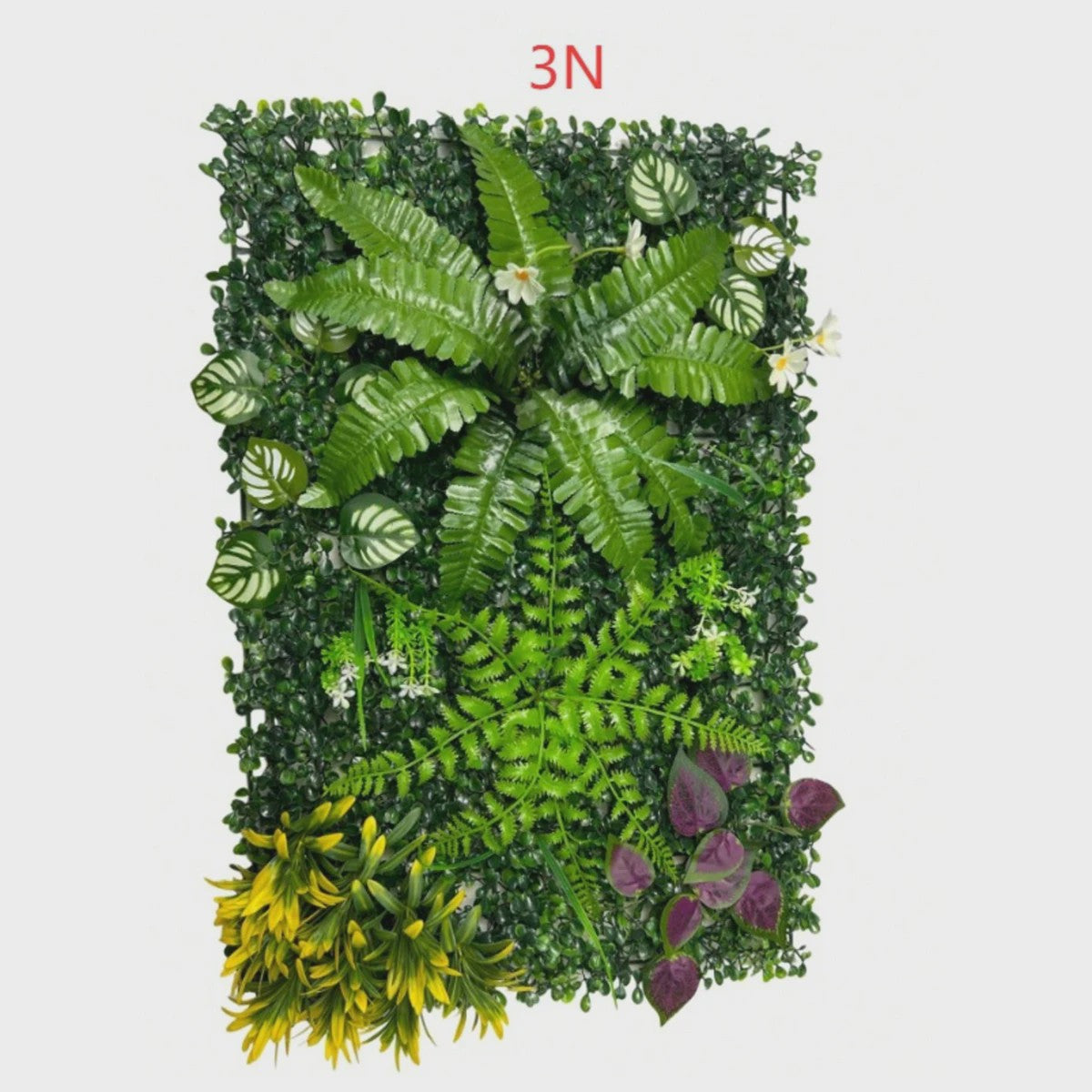 Kunsthagen Groenwand Paneel - Faux Jungle Decoratie voor Tuin, Balkon & Feesten (40x60cm)