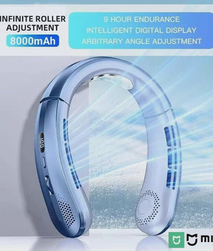 Lenovo Draagbare Nekventilator met 10000mAh Batterij - USB Oplaadbaar, Bladeless & LED Display