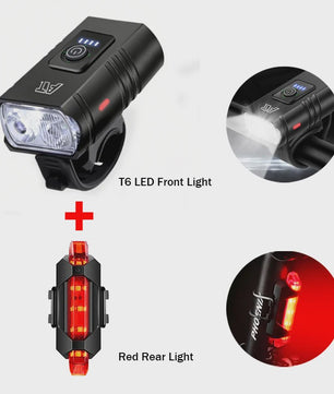 Oplaadbare Fietsverlichting LED Voorlamp Type-C, Waterdicht & 6 Modi