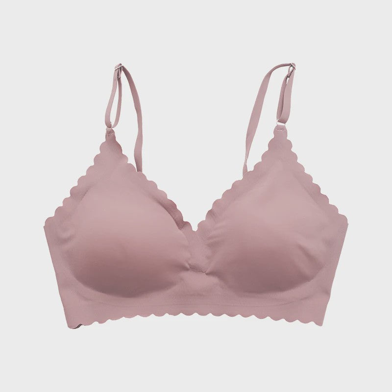Naadloze Comfort Beha met Padded Cups en Golvende Rand - 9 Kleuren