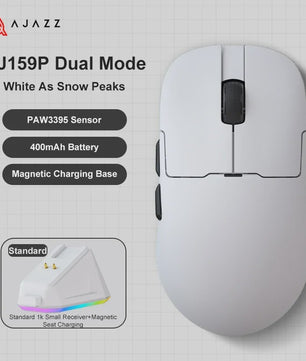 Ajazz AJ159 PRO/APEX Gaming Muis: 8000Hz, PAW3950 Sensor, Kleurenscherm Dock