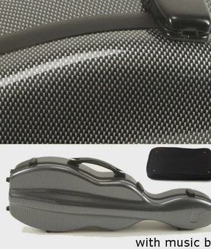 Carbon Fiber Vioolkoffer met Afneembare Tas - Dubbele Draagband & Slot