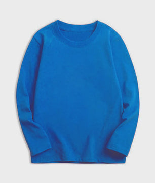Basic Katoenen Longsleeve T-shirt voor Kinderen (2-14 Jaar) - Jongens & Meisjes