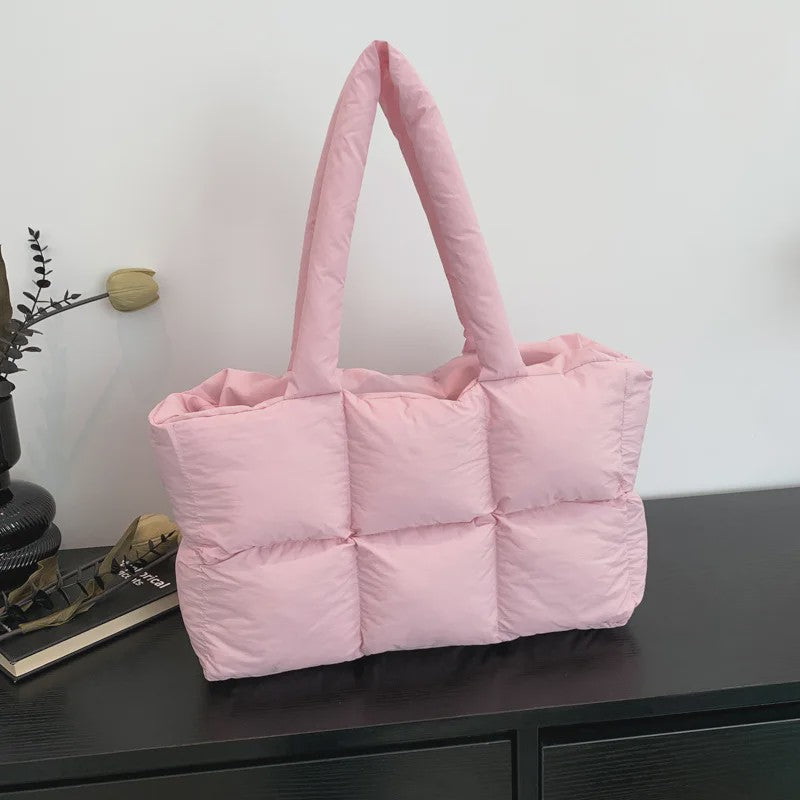 Gewatteerde Dames Shopper Tas - Retro Trendy, Grote Capaciteit & Waterdicht